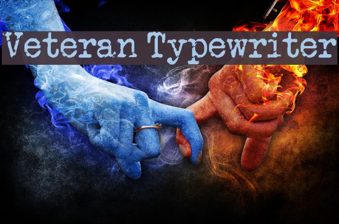 Veteran Typewriter Font examples
