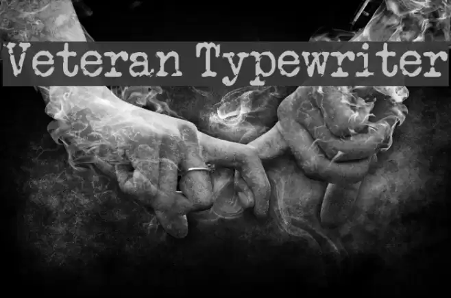 Veteran Typewriter Font examples