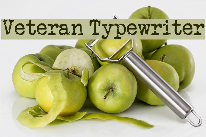 Veteran Typewriter Font examples