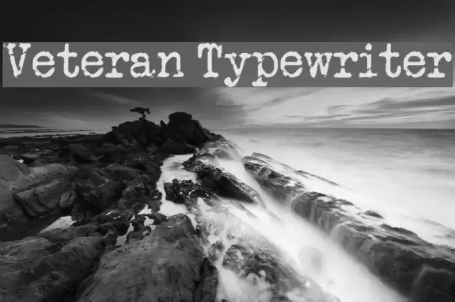 Veteran Typewriter Font examples