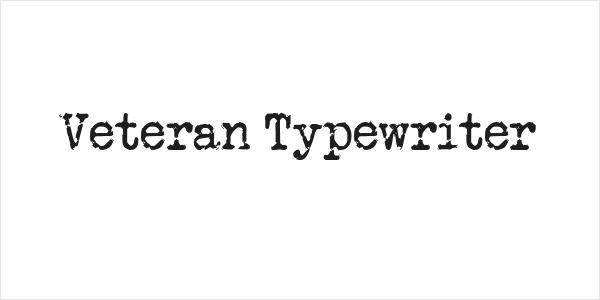 Veteran Typewriter Logo
