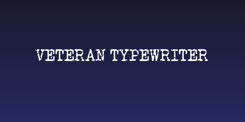 Veteran Typewriter Social Header