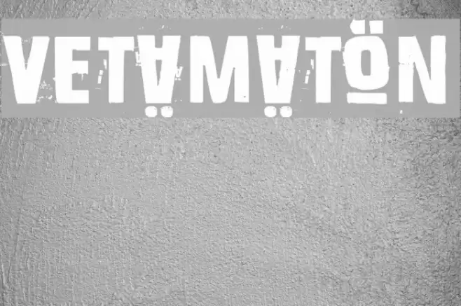 Vetämätön Font examples