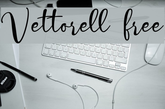 Vettorell free Font examples