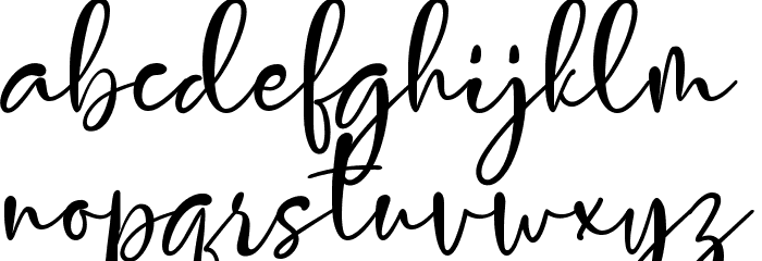 Vettorell free Font LOWERCASE