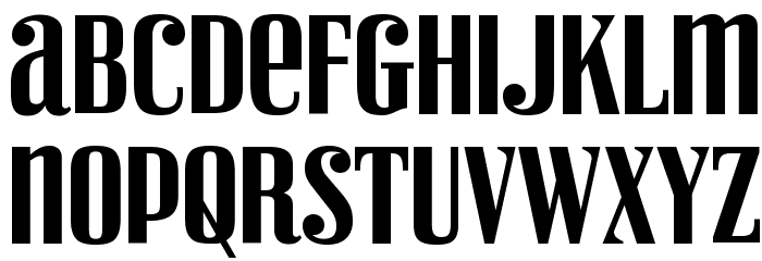 VexlerSlip-Regular Font LOWERCASE