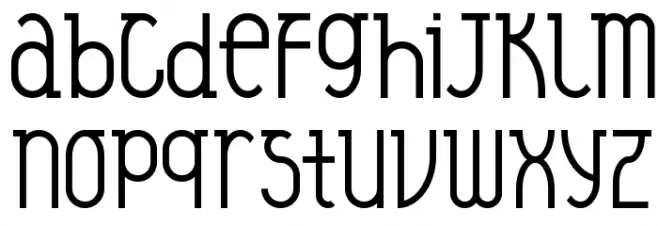 Veysel Schriftart Kleinbuchstaben