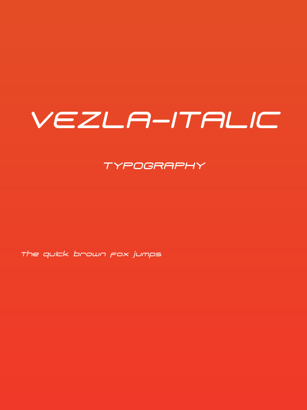 Vezla-italic Poster