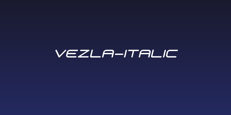 Vezla-italic Social Header