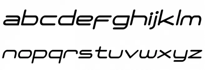 Vezla-italic 字体 小写