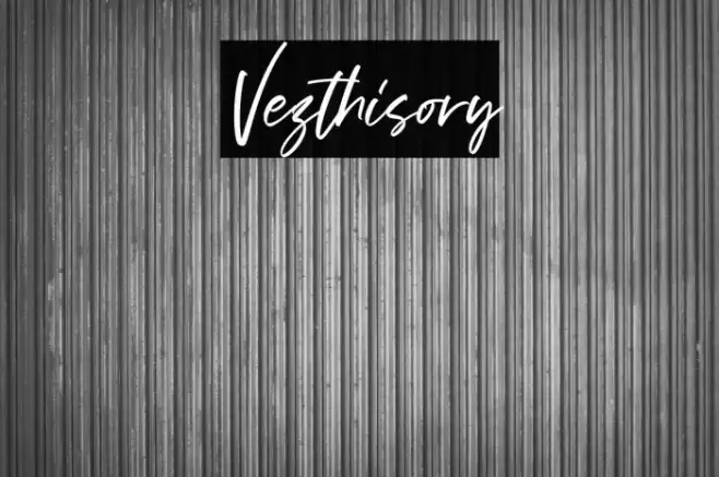 Vezthisory Font examples