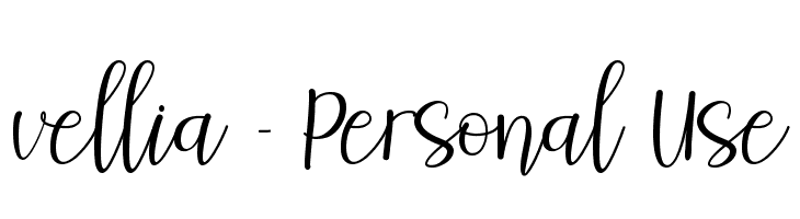 vellia - Personal Use  font caratteri gratis