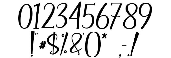 vellia - Personal Use Font OTHER CHARS