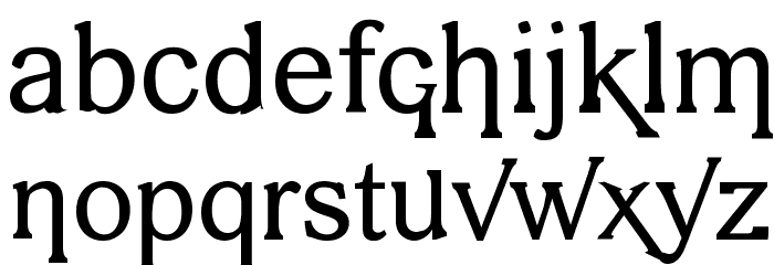 vengeance Font LOWERCASE