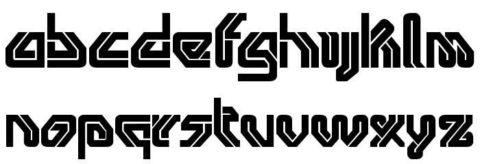 venolithic Font LOWERCASE