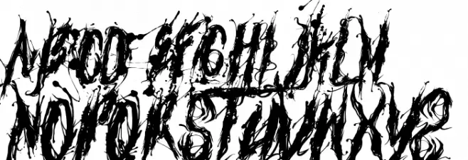 venom Font Litere mari
