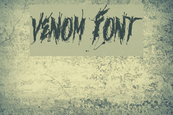 venom script typeface