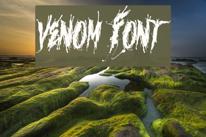venom Font examples