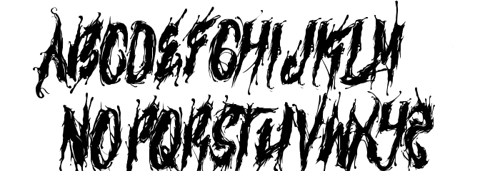 venom Font LOWERCASE