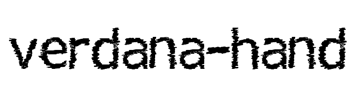 verdana-hand  免费字体下载