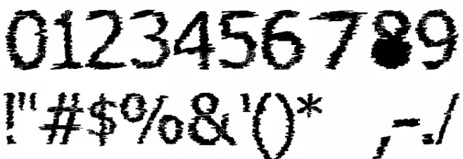 verdana-hand Font OTHER CHARS