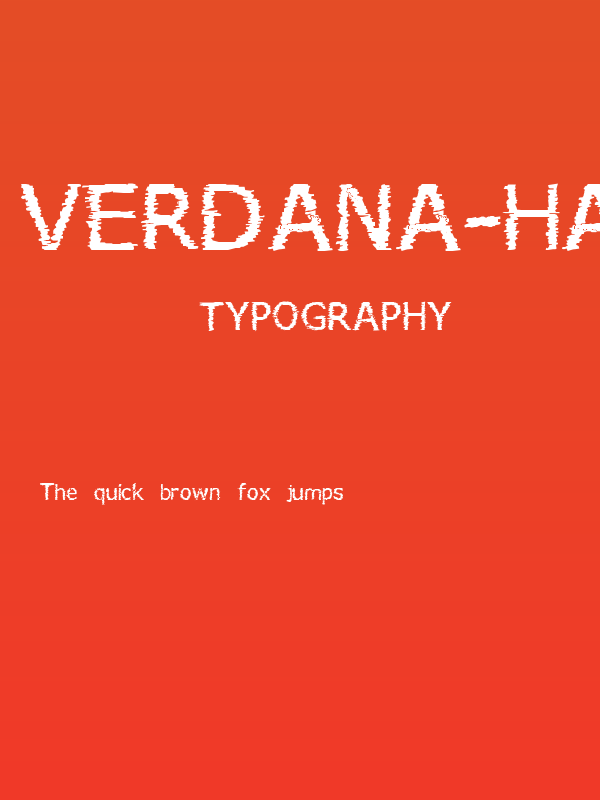 verdana-hand Poster