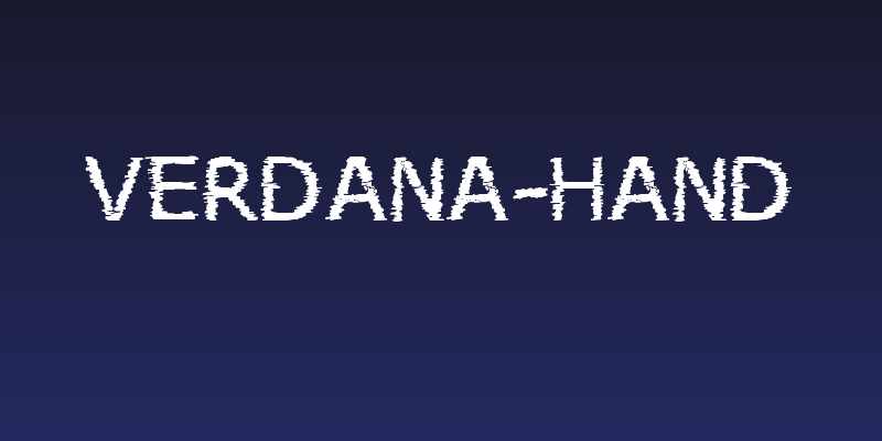 verdana-hand Social Header