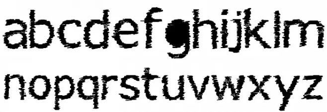 verdana-hand 字体 小写