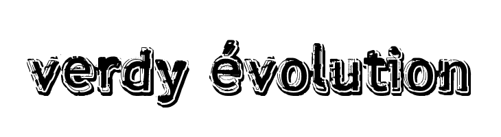 verdy évolution  Frei Schriftart Herunterladen