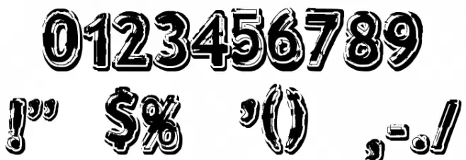 verdy évolution Font OTHER CHARS