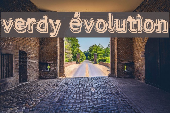 verdy évolution Font examples