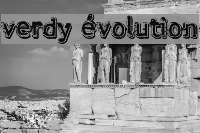 verdy évolution Font examples