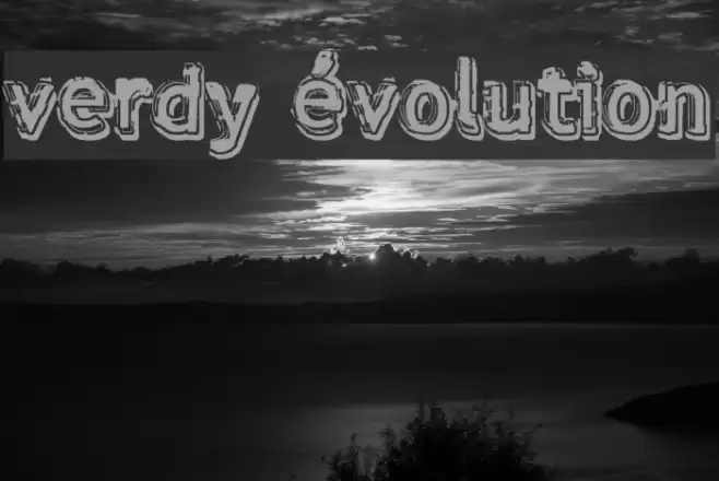 verdy évolution Font examples