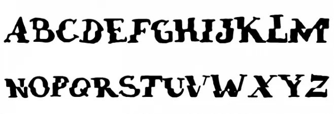 verrutscht خط أحرف كبيرة