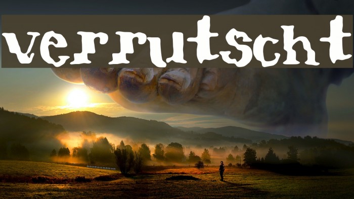 verrutscht Font examples