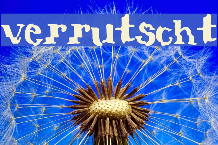 verrutscht Font examples