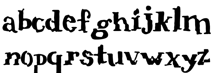 verrutscht Font LOWERCASE