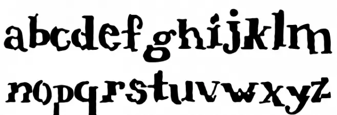 verrutscht फ़ॉन्ट लोअरकेस