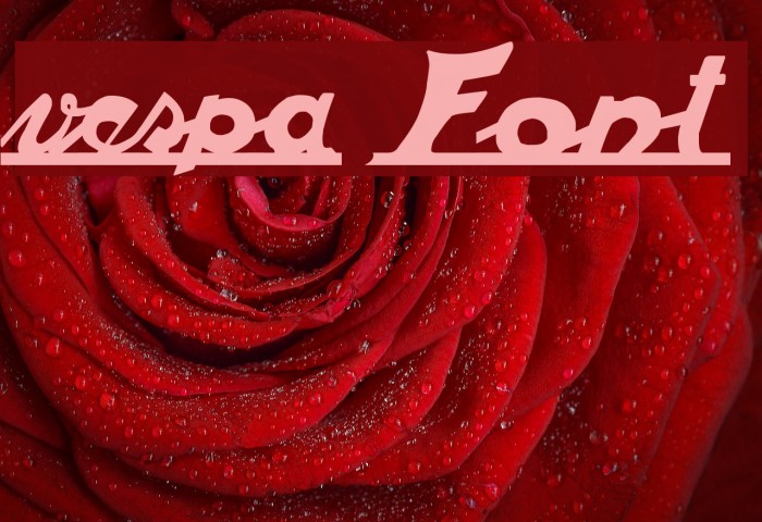 vespa Font examples