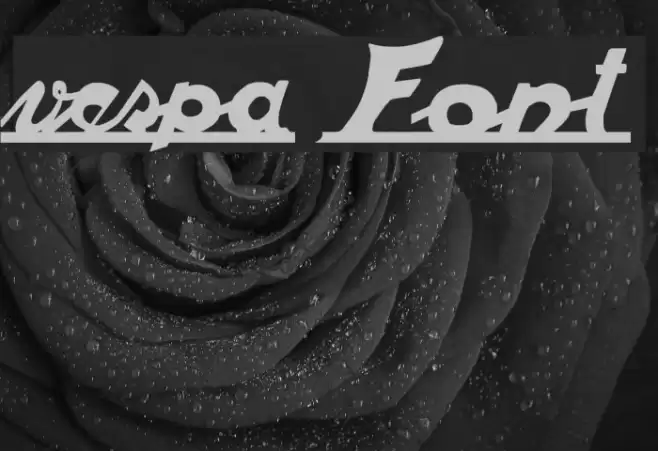 vespa Font examples