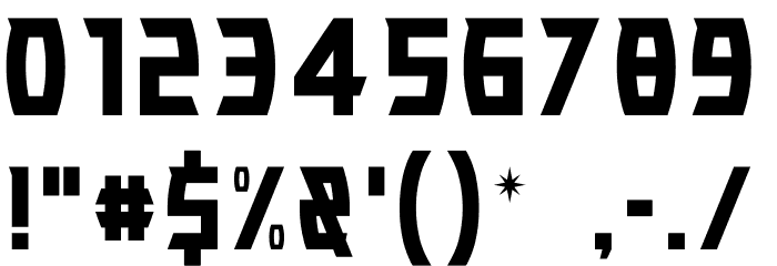 VG KNIGHTS Font OTHER CHARS