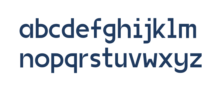 VG5000 Regular Lowercase