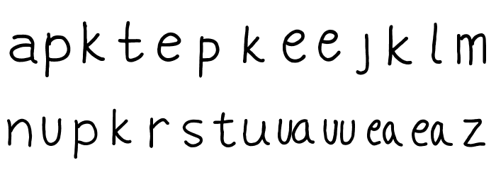 VHARI HINGLISH Font LOWERCASE