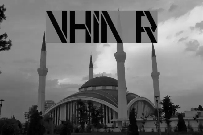 VHIA Regular Font examples