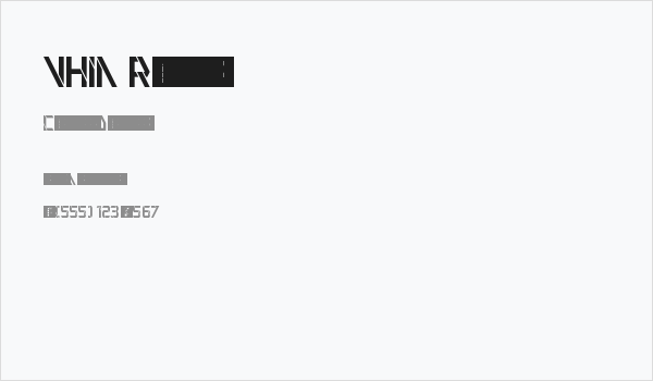 VHIA Regular Business Card