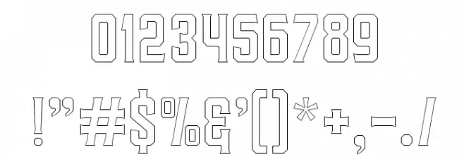 VhienaOutline Polices AUTRES CHARS