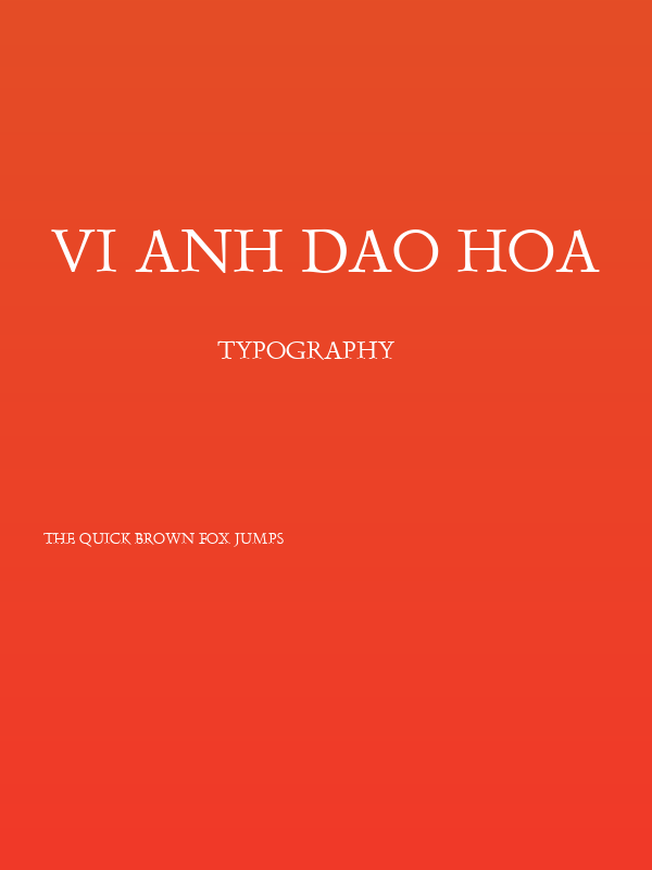 VI Anh Dao Hoa Poster