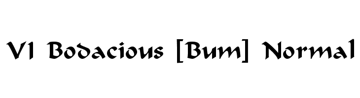 VI Bodacious [Bum] Normal  لخطوط تنزيل