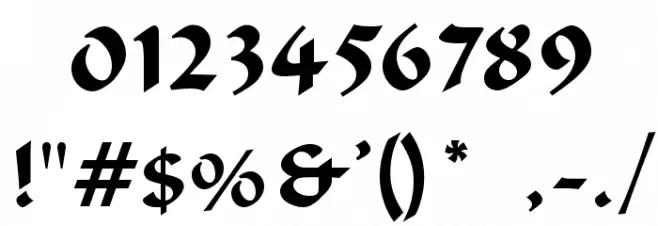 VI Bodacious [Bum] Normal Font OTHER CHARS