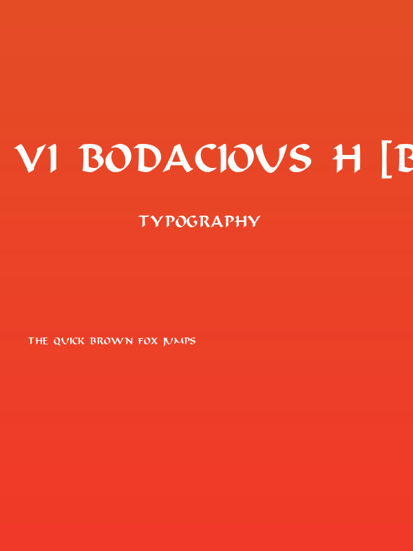 VI Bodacious H [Bum] Normal Poster
